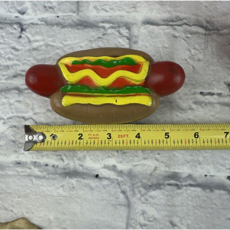 Hot Dog Şekilli Sesli Köpek Oyuncağı (13 cm)