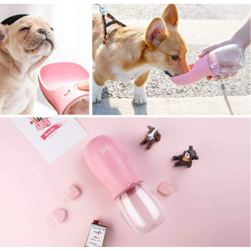 Sızdırmaz 350 ml Taşınabilir Köpek Su Matarası