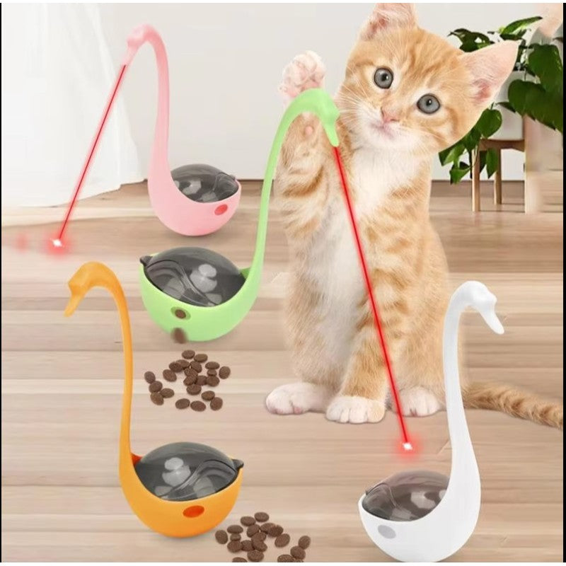 Mama Hazneli Lazerli Kuğu Kedi Oyuncağı