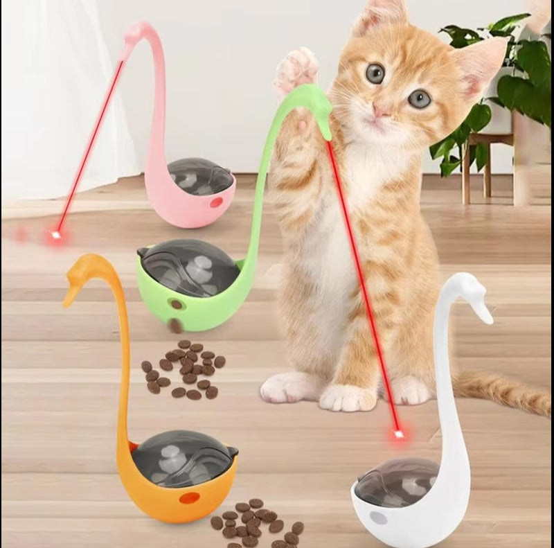 Mama Hazneli Lazerli Kuğu Kedi Oyuncağı