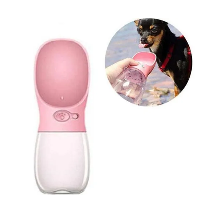 Sızdırmaz 350 ml Taşınabilir Köpek Su Matarası