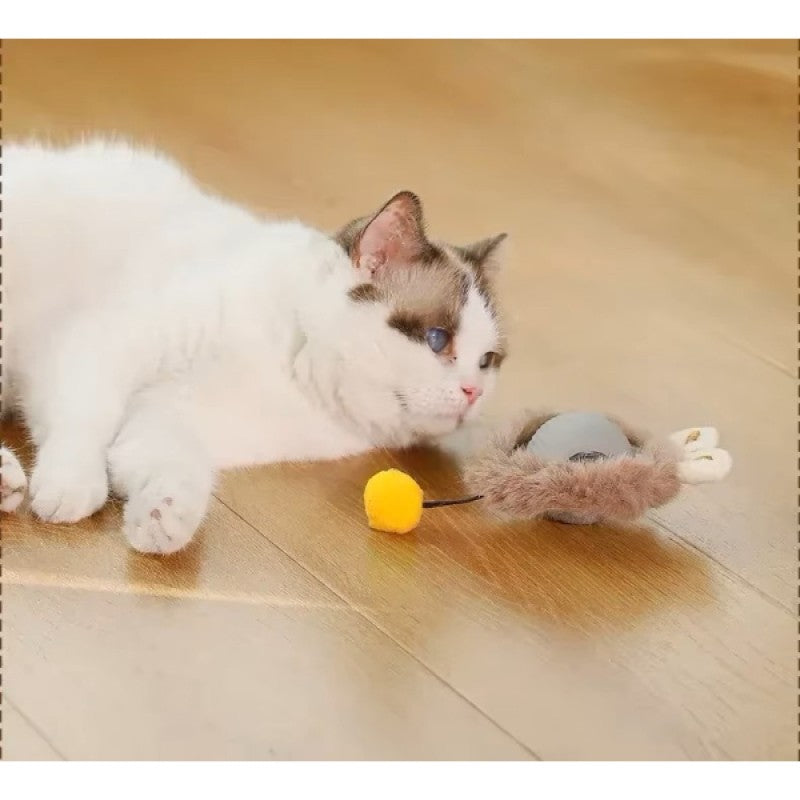 USB Şarjlı Tüylü Hareketli Kedi Oyuncağı