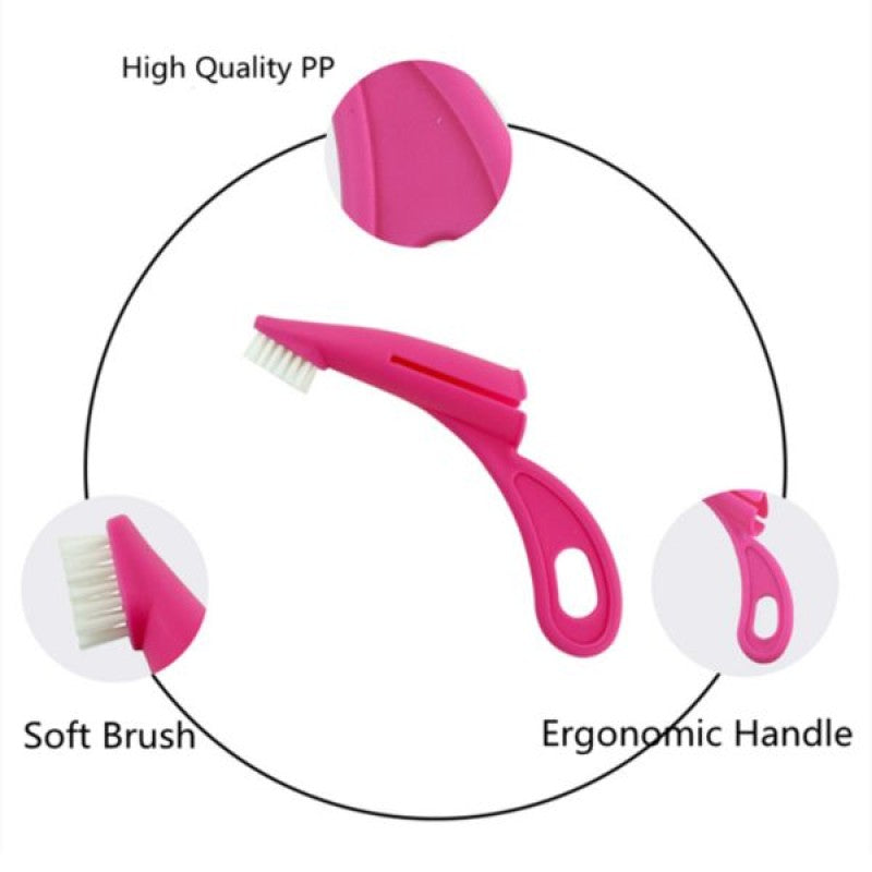 Ergonomik Saplı Evcil Hayvan Diş Fırçası