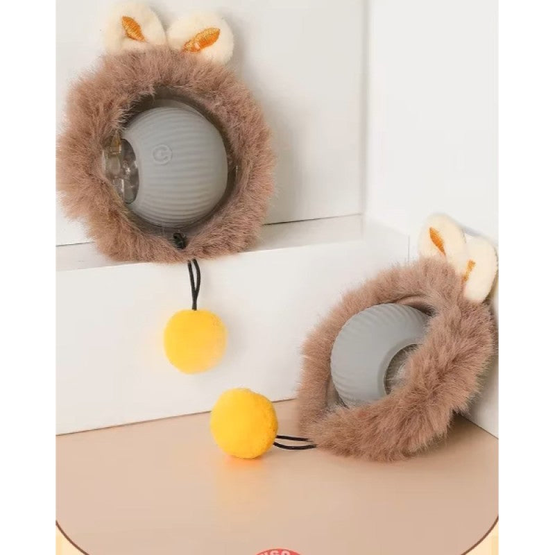 USB Şarjlı Tüylü Hareketli Kedi Oyuncağı