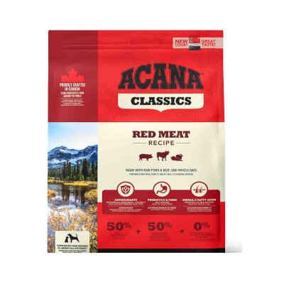 Acana Red Meat Kuzu ve Sığır Etli Düşük Tahıllı Köpek Maması 2 kg