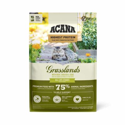 Acana Grasslands Ördekli Tavuklu Tahılsız Kedi Maması 4,5 kg