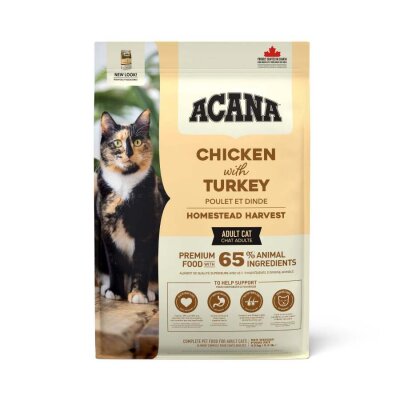Acana Tavuklu Hindili Yüksek Proteinli Tahılsız Kedi Maması 4,5 kg