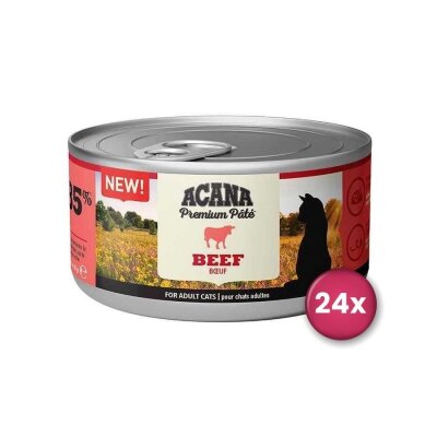 Acana Tahılsız Sığır Etli Ezme Kedi Konservesi 85 g x 24