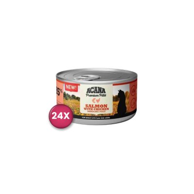 Acana Somon ve Tavuklu Pate Tahılsız Kedi Konservesi 85 gr x 24