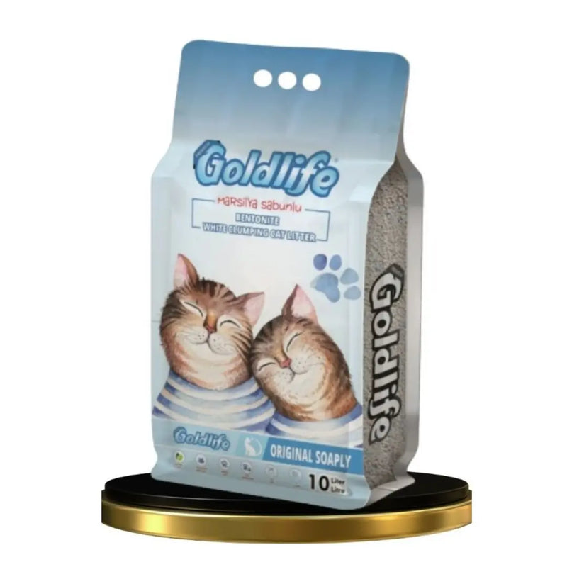 Goldlife Premium Marsilya Sabunu Kokulu Kedi Kumu 10 L