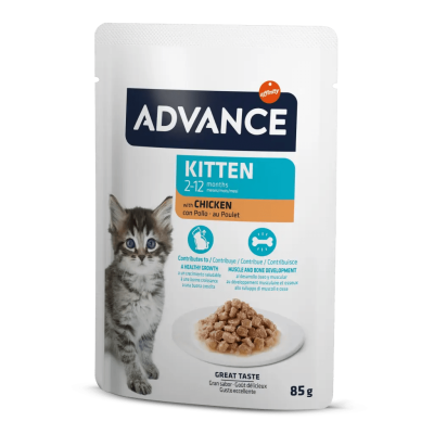 Advance Kitten Tavuklu Yavru Kedi Konservesi 85 gr