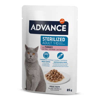 Advance Hindili Kısırlaştırılmış Kedi Konservesi 85 gr