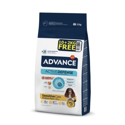 Advance Sensitive Somonlu Orta ve Büyük Irk Köpek Maması 10+2 kg