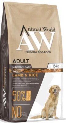 Animal World Kuzu Etli Orta-Büyük Irk Köpek Maması 15 kg