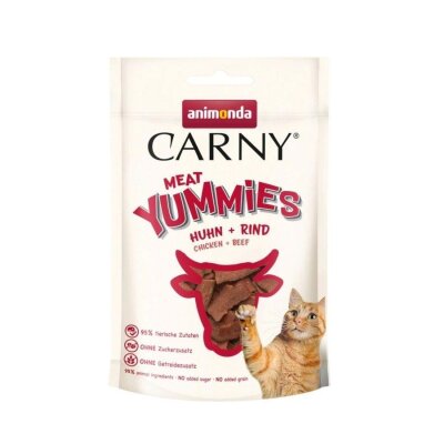 Animonda Carny Tahılsız Tavuk ve Sığır Etli Kedi Ödülü 50 gr