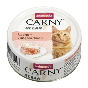 Somonlu ve Sardalyalı Tahılsız Yetişkin Kedi Konservesi 80 gr