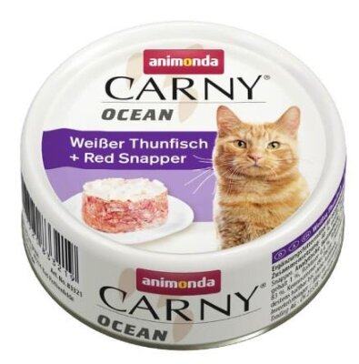 Animonda Carny Ton ve Kırlangıç Balıklı Tahılsız Kedi Konservesi 80 gr