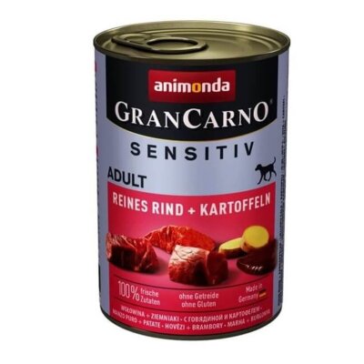 Hassas Tek Protein Sığır Patatesli Köpek Konservesi 400 gr