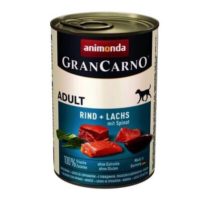 Animonda Gran Carno Sığır Etli Ispanaklı Köpek Konservesi (400 gr)