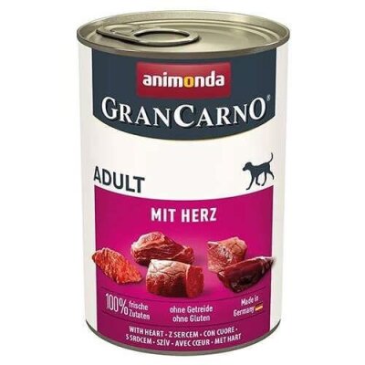 Animonda Gran Carno Sığır Yürekli Yetişkin Köpek Konservesi (400 gr)