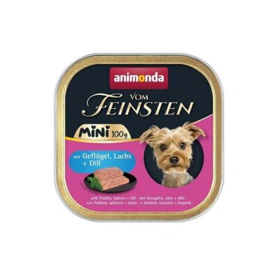 Animonda Kümes Hayvanlı ve Somonlu Mini Irk Köpek Konservesi 100 gr