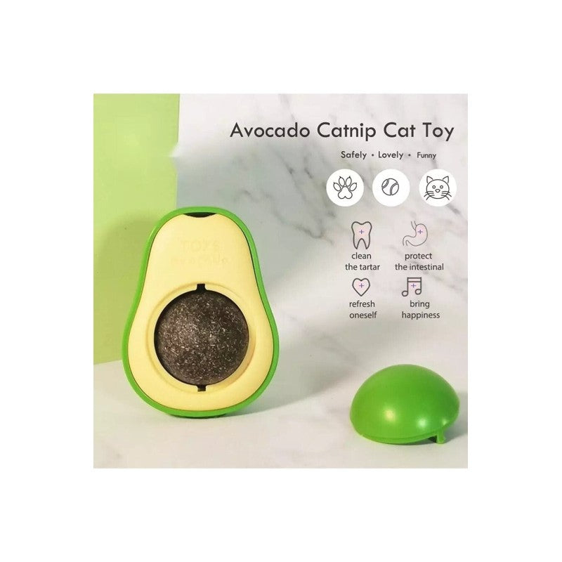 Avokado Figürlü Kedi Otu (Catnip) Yalama Topu