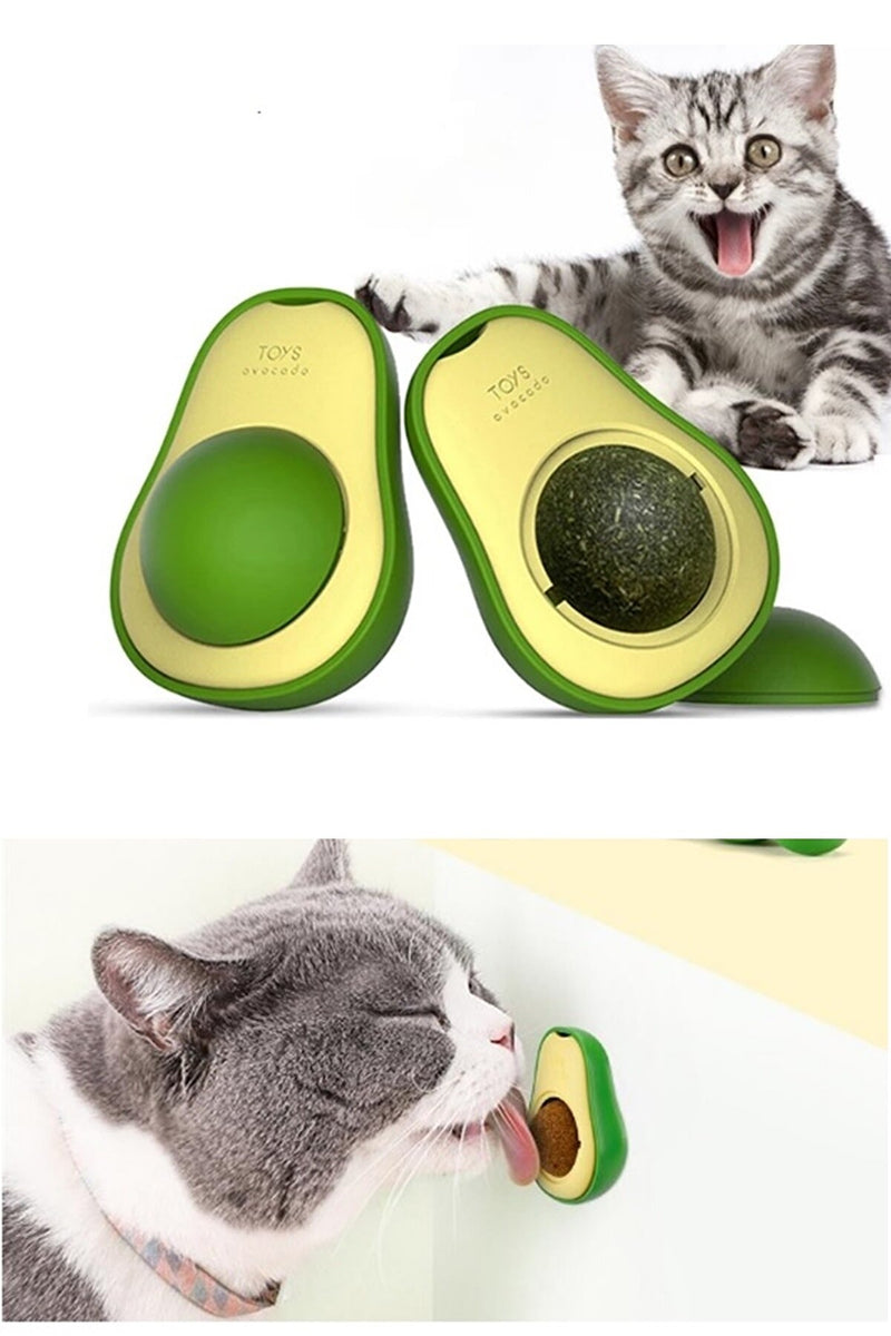 Avokado Figürlü Kedi Otu (Catnip) Yalama Topu