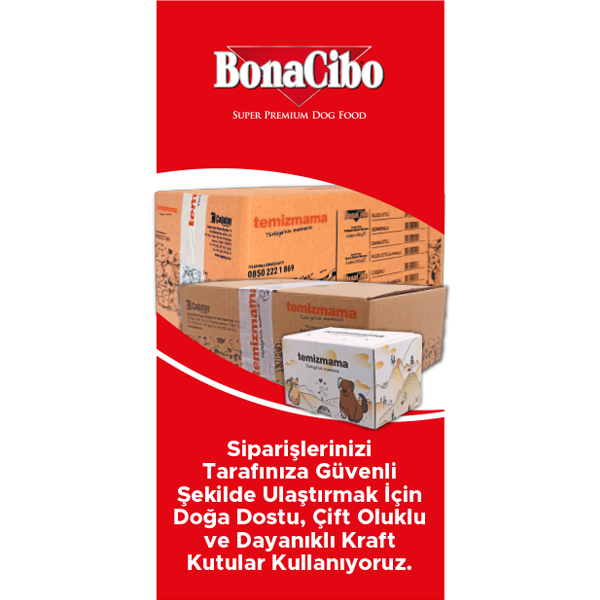 BonaCibo Jöleli Tavuk-Dana Etli Yavru Köpek Pouch Maması 100 gr x 12