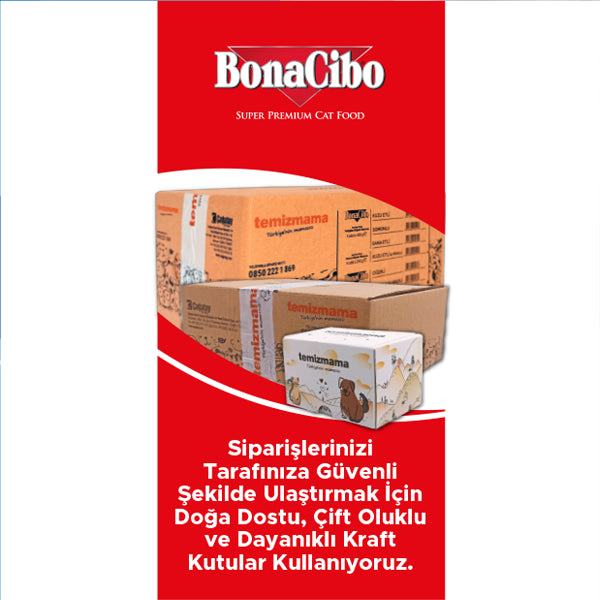 BonaCibo Soslu Ciğerli %78 Etli Yetişkin Kedi Pouch Maması 85 gr x 12