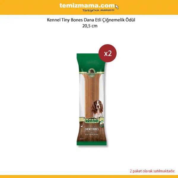 Kennel Doğal Dana Derisi Köpek Çiğneme Kemiği 20,5 cm x 2