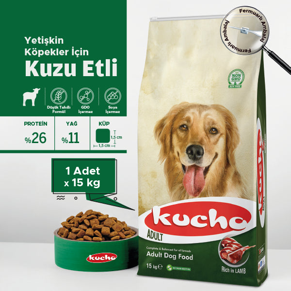Kucho Kuzu Etli Hassas Sindirim Yetişkin Köpek Maması 100 gr x 5