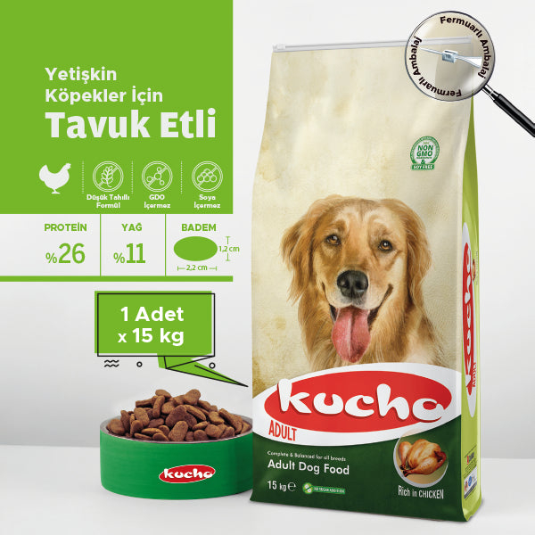 Kucho Tavuklu Yetişkin Köpek Kuru Maması 100 gr x 5