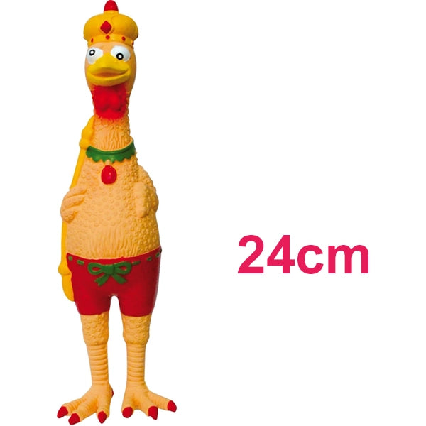 Royal Lateks Tavuk Figürlü Köpek Oyuncağı 24 cm