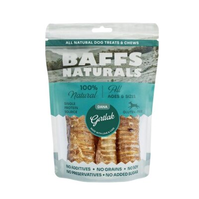 Baffs Naturals %100 Kurutulmuş Dana Gırtlak Köpek Ödülü 100 gr