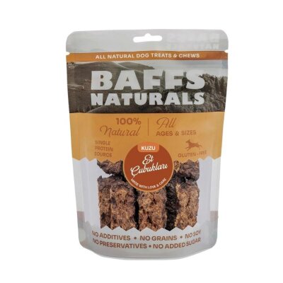 Baffs Naturals %100 Kuzu Etli Kurutulmuş Çubuk Köpek Ödülü 100 gr