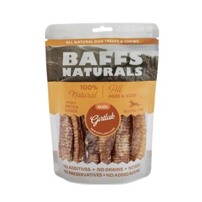 Baffs Naturals %100 Kurutulmuş Kuzu Gırtlak Köpek Ödülü 100 gr