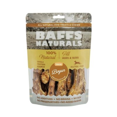 Baffs Naturals Doğal Kurutulmuş Tavuk Boynu Köpek Ödülü 100 gr