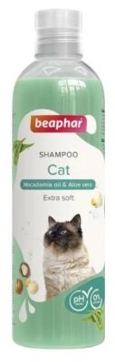 Beaphar Macadamia Yağı-Aloe Veralı Uzun Tüylü Kedi Şampuanı 250 ml