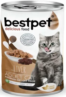 Bestpet Jöleli Ciğerli Yetişkin Kedi Konservesi 400 gr