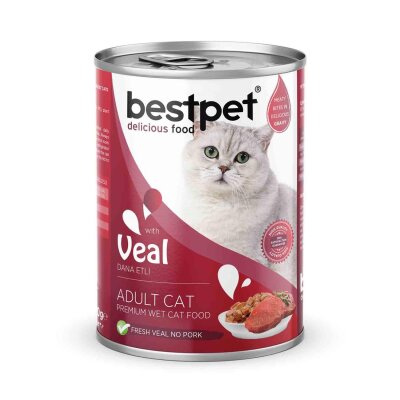 Bestpet Jöleli Dana Etli Yetişkin Kedi Konservesi 400 gr