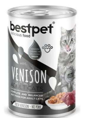 Bestpet Geyik Etli Yetişkin Yaş Kedi Maması 400 gr