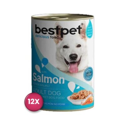 Bestpet Jöle İçinde Parça Balıklı Köpek Konservesi 400 gr x 12 Adet