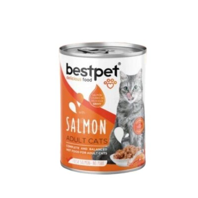 Yetişkin Kediler için Jöleli Somonlu 400 gr Yaş Kedi Maması
