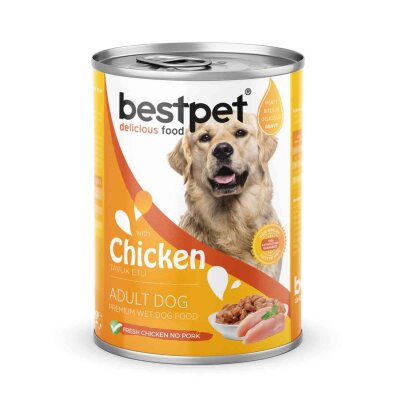 Bestpet Gravy Soslu Tavuklu Yetişkin Köpek Konservesi 400 gr