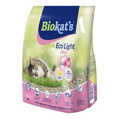 Biokat's Eco Light Cherry Blossom Topaklanan Pelet Kedi Kumu 5 L