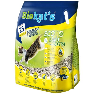 Biokats Eko Light Aktif Karbonlu Pelet Kedi Kumu 5 L