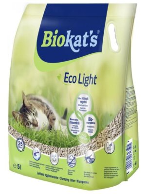 Biokats Eko Light Doğal Pelet Kedi Kumu 5 L