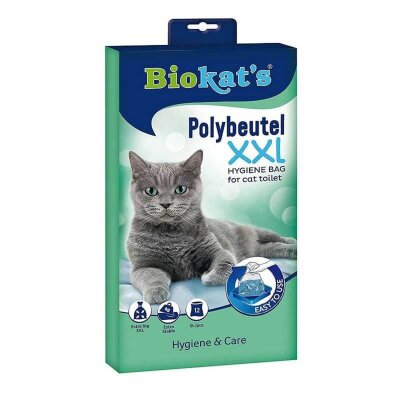 Biokats Kedi Kumu Hijyen Torbası 2XL 55x45 cm 12'li