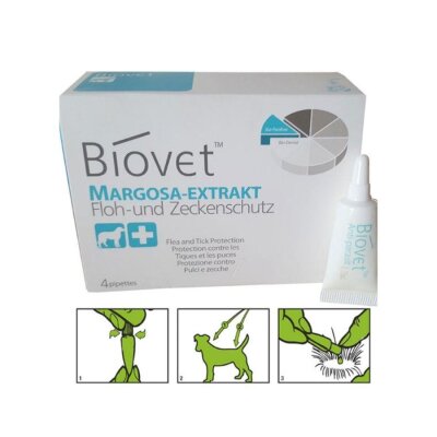 Bioline Biovet Bitkisel Küçük Irk Köpek Pire-Kene Ense Damlası 4'lü
