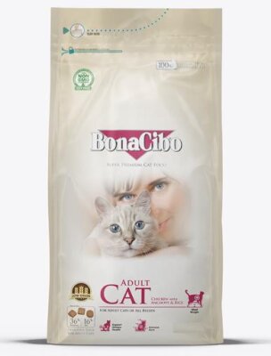 Tavuklu, Hamsi ve Pirinçli Yetişkin Kedi Maması 15 kg